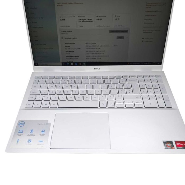 Laptop Dell INSPIRON 15 5000 SERIES 15,6 " AMD RYZEN 5 32GB 2TB