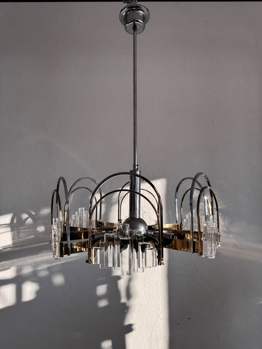 Włoska lampa wisząca vintage – Gaetano Sciolari
