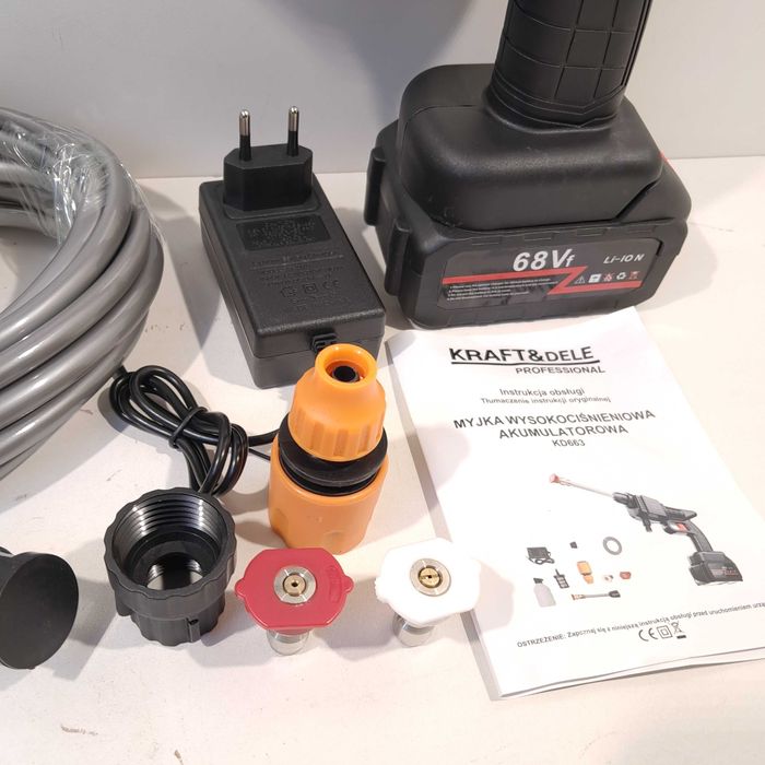 MYJKA ciśnieniowa samozasysająca akumulatorowa 2x bateria KD663