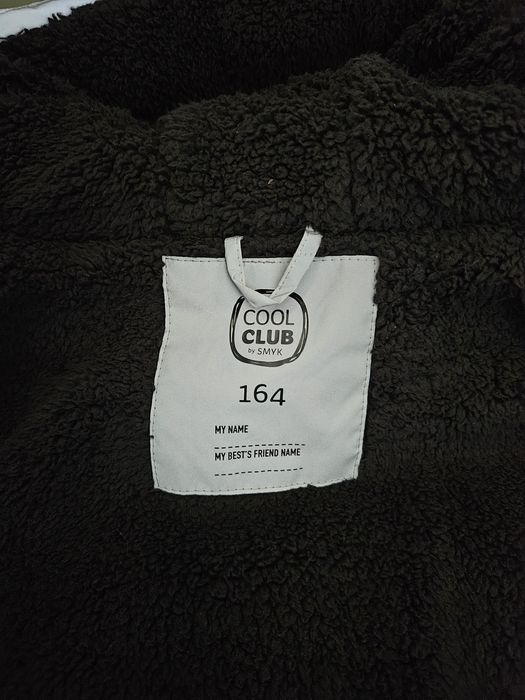 Kurtka Cool Club 164 Nasa zimowa odblaskowa ocieplana futrem