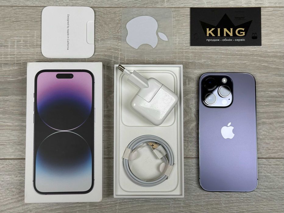 Apple iPhone 14 Pro - 128GB - Deep Purple Neverlock 100% Акумулятор №720