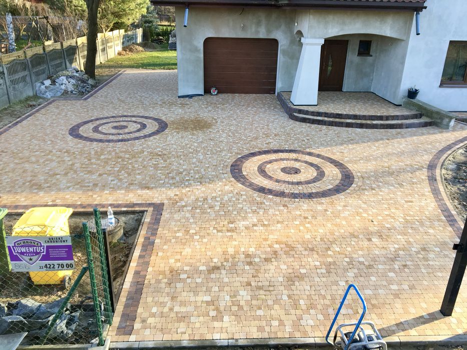 Brukarstwo Brukarz Układanie kostki brukowej