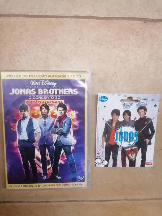 DVD Concerto Jonas Brothers 2D e 3D + Colar