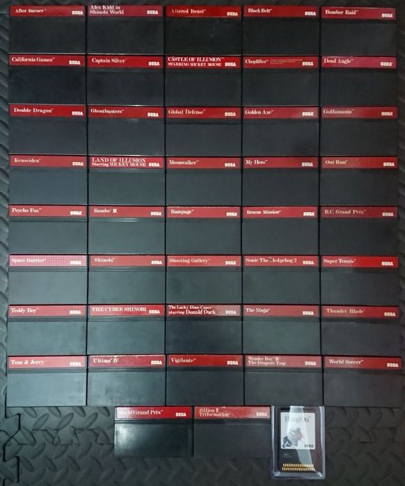 Jogos SEGA (Master System, GameGear, Mega Drive, e 32X)