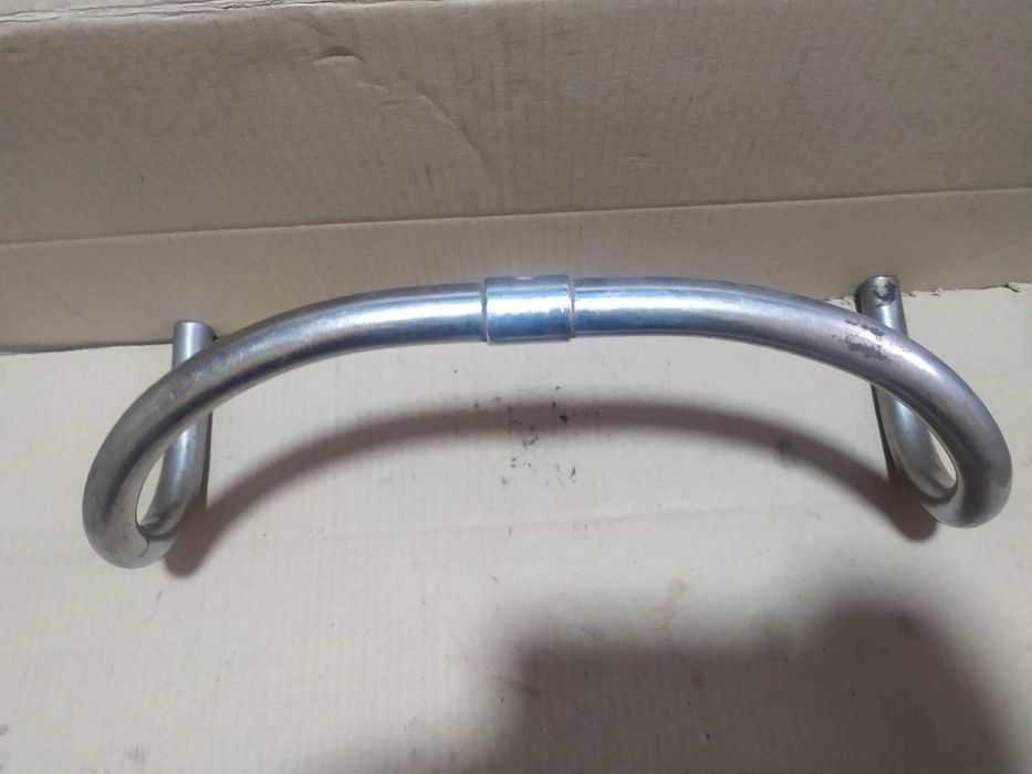 Руль фикс, трэковый винтажный, глубокий стальной