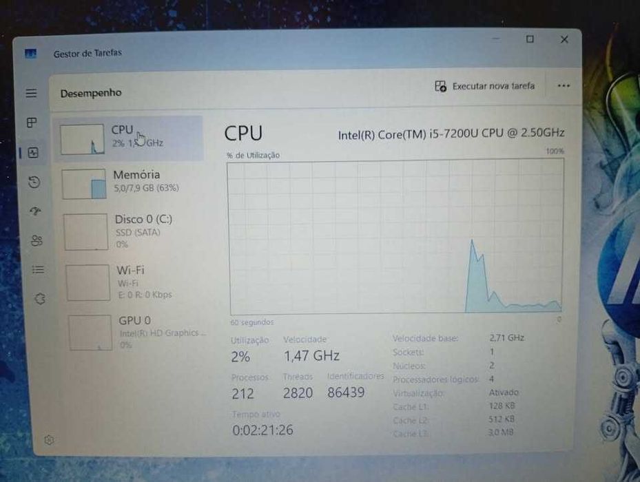 HP PROBOOK 450G4 i5 7200U + 8GB RAM + SSD