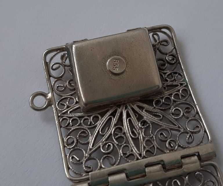Браслет серебряный антик ар-нуво ар деко 1900 1930 филигрань TIFFANY