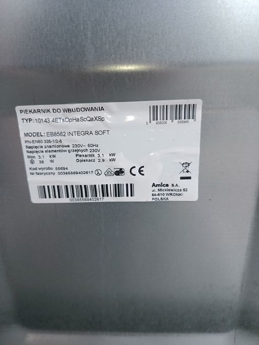 Piekarnik do zabudowy Electrolux