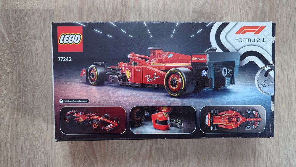 Puste pudełko Lego Speed Champions 77242 Bolid F1 Ferrari SF-24