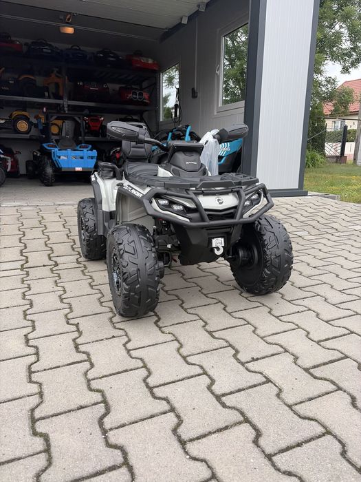 Quad dla dziecka na akumulator Can-Am Outlander ATV 24V 4x200W – Szary