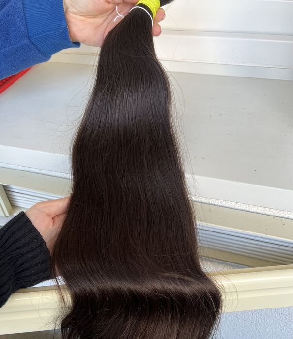 1) wlosy dziewicze 55 cm 130 gr