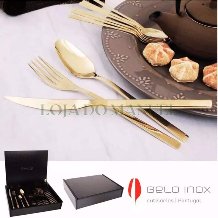 Magníficos Faqueiros da Belo Inox e da Herdmar 24 pçs-vários preços-