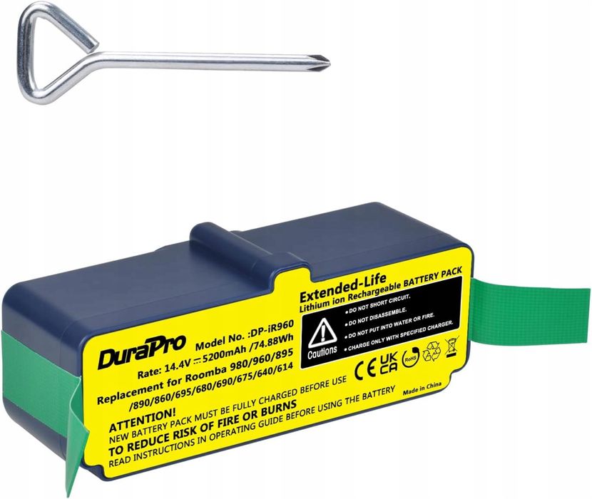 Dreame P2150-4S2P-FMTEV Accu  14.4 V, Li-ion, 5200 MAh 123accu Huismerk Adr00205 M2 Big