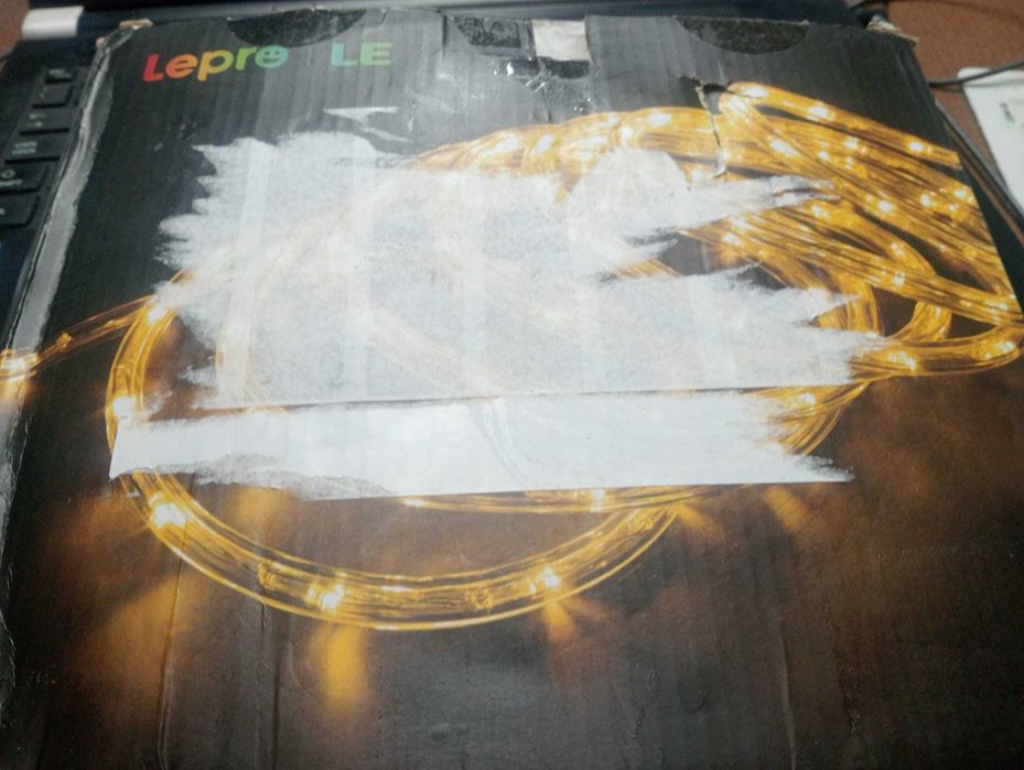 Kit Mangueira LED Lepro 10m – C/ Fonte de Alimentação – Branco Quente