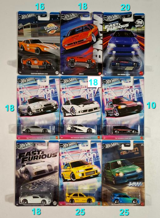 Wyprzedaż aut Hot Wheels Matchbox dużo modeli (2)