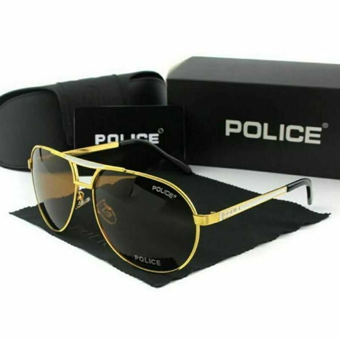 Óculos de sol Police haste metal prateado ou dourados polarizados