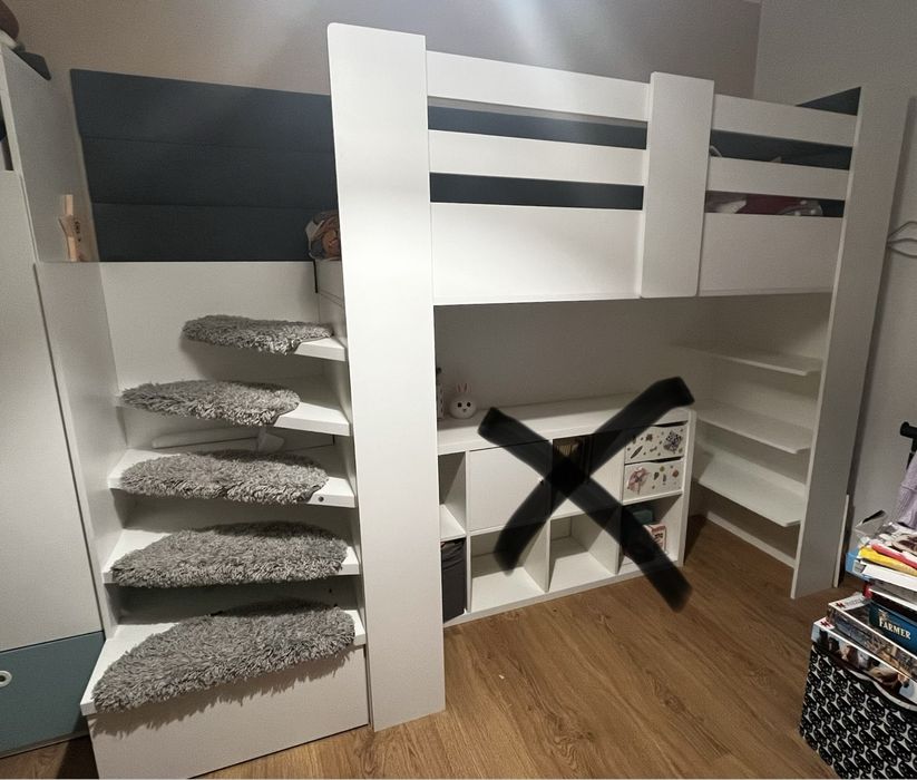 Łóżko  piętrowe . Polecam super rozwiązanie do małych pomieszczen