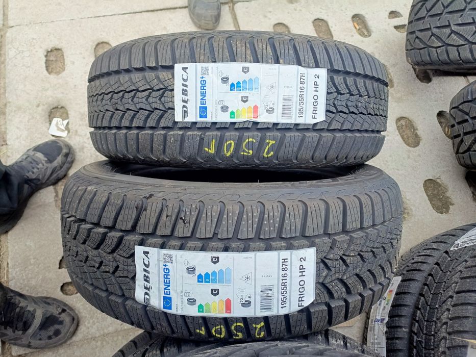 Nowe opony zimowe 195/55/16 Dębica 2 sztuki 2025r