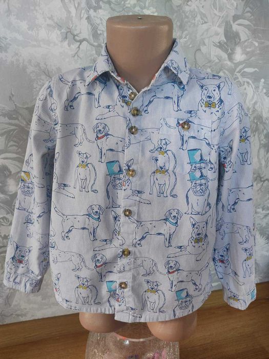 Рубашка сорочка в собачках на 5-6 років