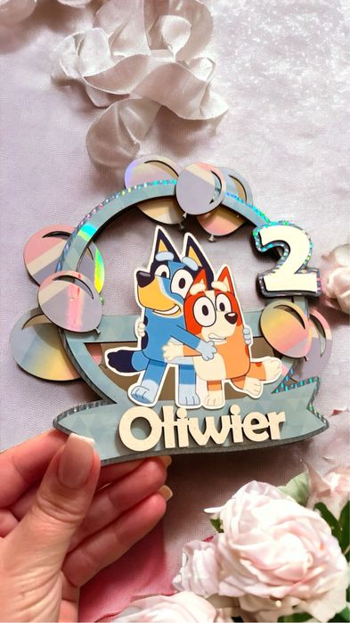 Ozdoba na tort Bing lub Bluey