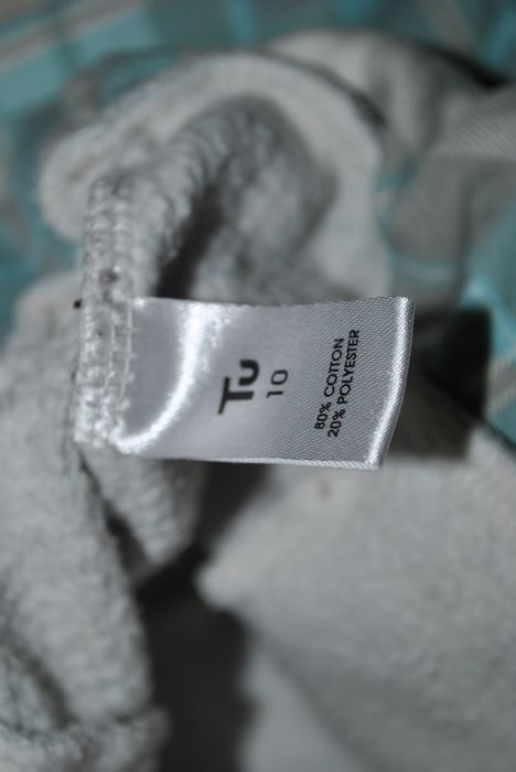 Толстовка tu голубая модная теплая удобная узор клетка свитшот