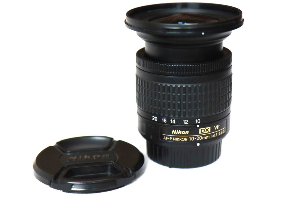 Lente Nikon AF-P 10-20mm objetiva em excelentes condições
