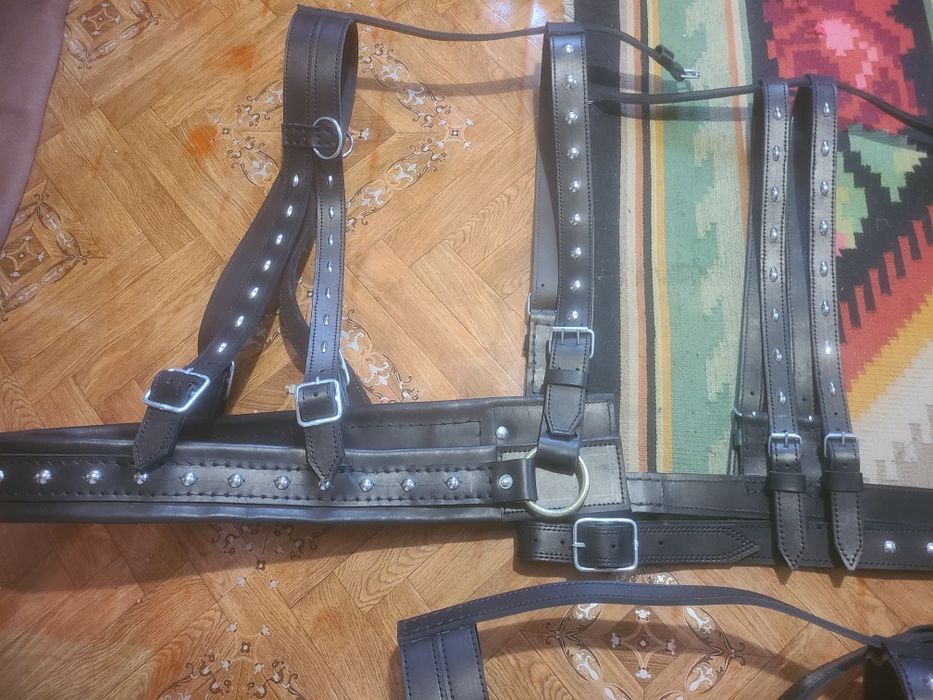 Упряж  двойна шкіра груба якісна