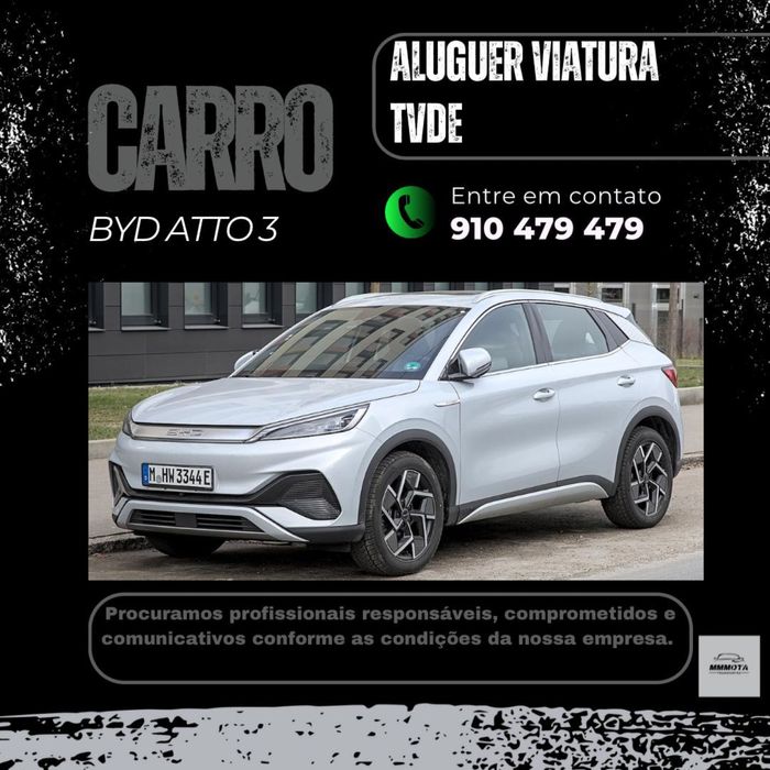 Aluguer viatura (BYD 100% eletrico)