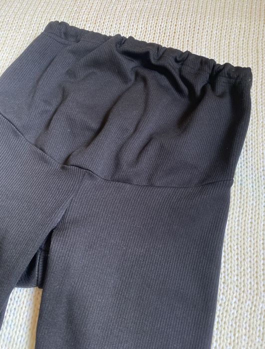 Лосіни для вагітних в рубчик - утепленні флісом