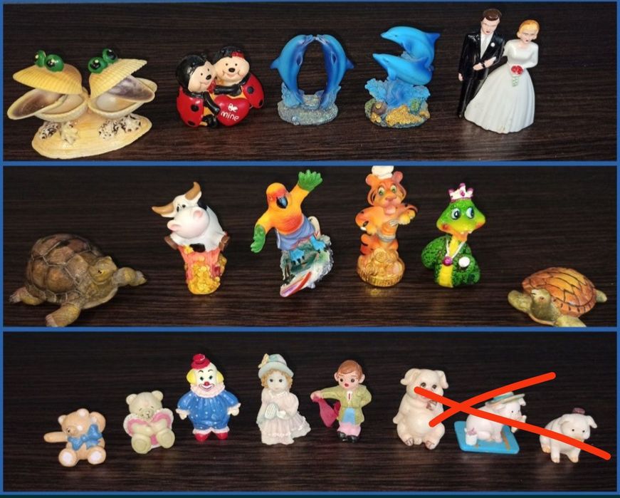 Фигурка статуэтка мишка парные свинка гороскоп