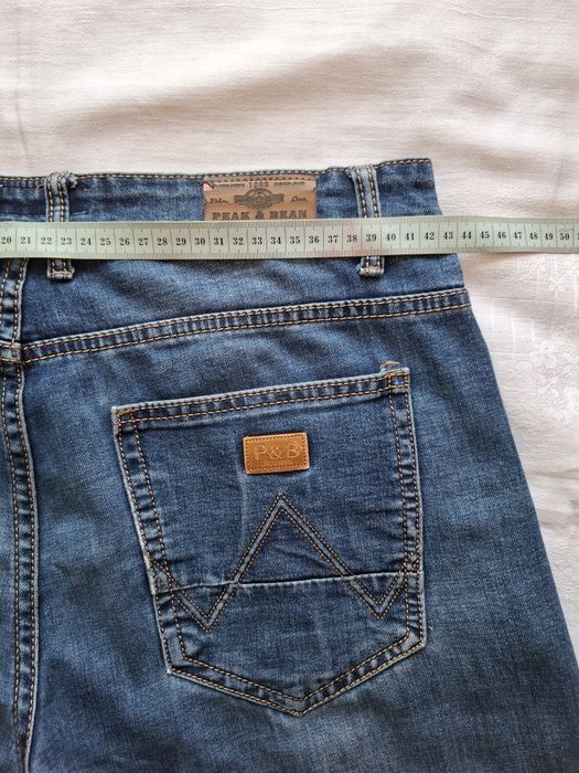 Spodnie Jeansowe W32 L30 42/103cm. PEAK&BEAN męskie rozmiar L.