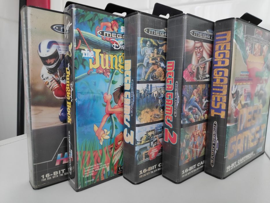 Jogos Sega Mega Drive + Consola Mega Game II