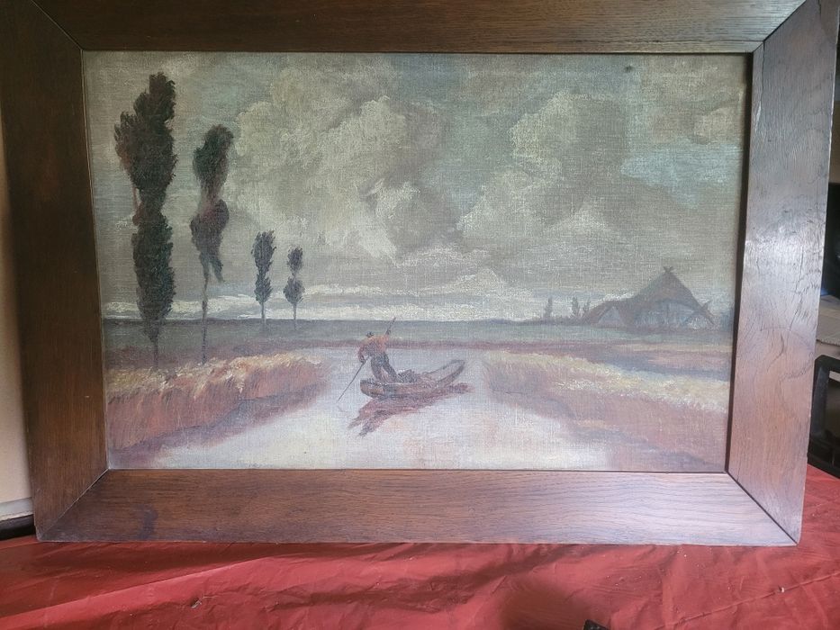 Stary obraz na płótnie