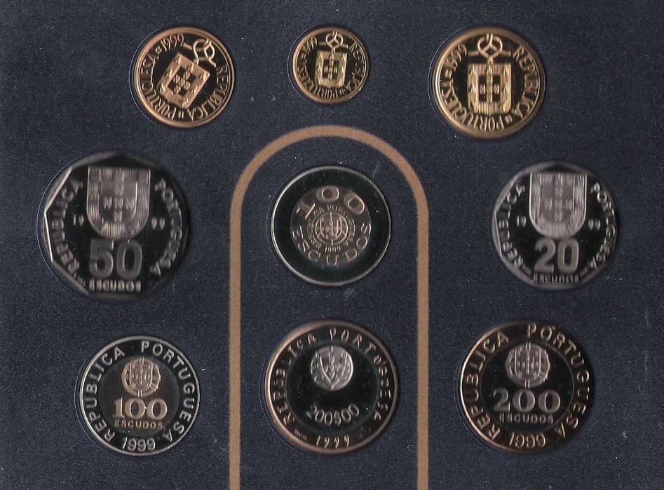 Escudos Carteira Proof - 1999
