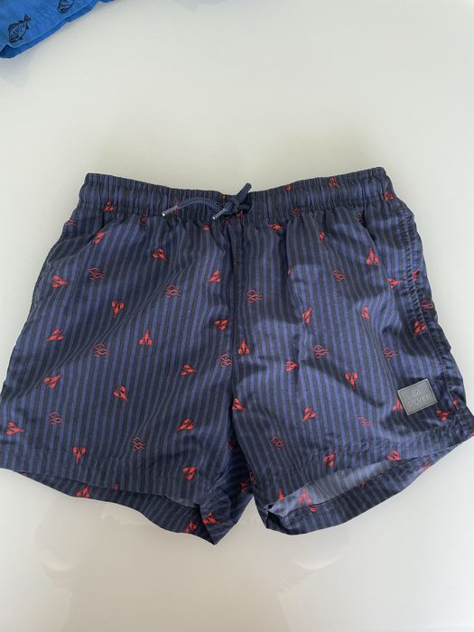 Calções de praia/banho rapaz Silver 10/12 anos azuis e vermelhos