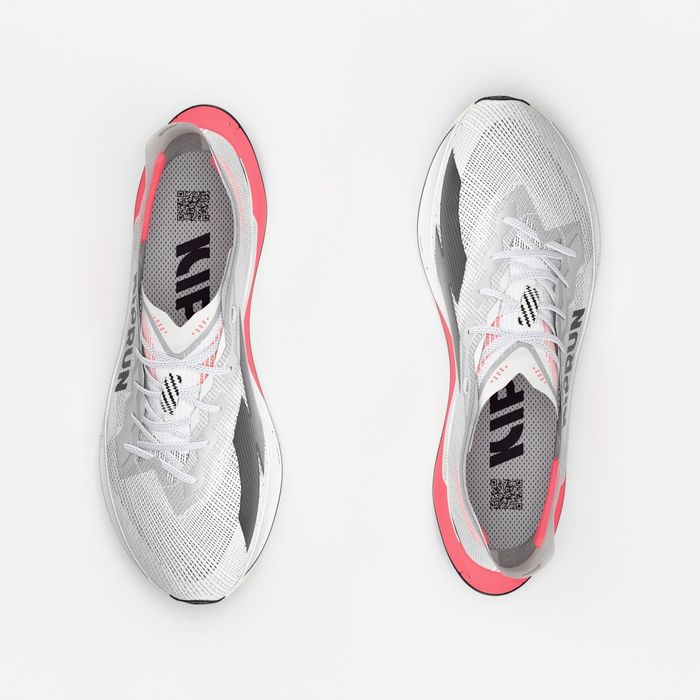 Sapatilhas de Corrida com Placa Carbono Homem KD900X LD 2 Branco/Rosa