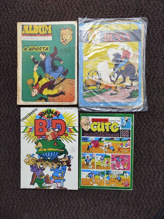 Lote de 4 Revistas de Banda Desenhada antigas