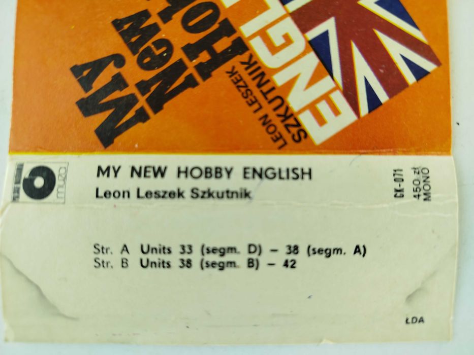 My New Hobby English Leszek Szkutnik kaseta Polskie Nagrania 33-42