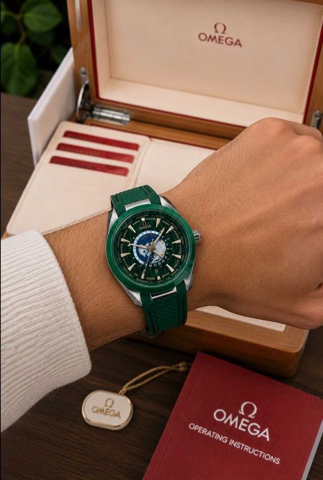 Премиум часы Omega Aqua Terra Worldtimer Механические