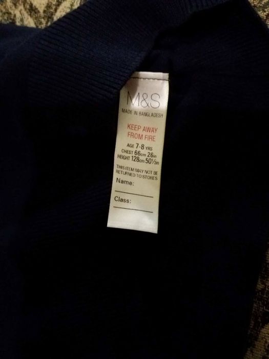 Джемпер в школу Marks&Spencer 7-8 роки