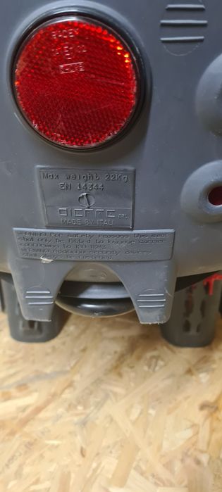 Fotelik rowerowy 22 kg