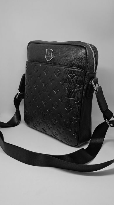 Чоловіча сумка шкіряна барсетка луї віттон | Мужская кожаная сумка