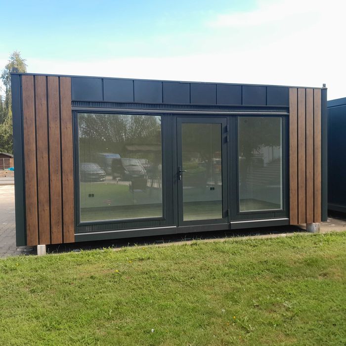 Kontener na ramie pawilon całoroczny usługowy handlowy biuro