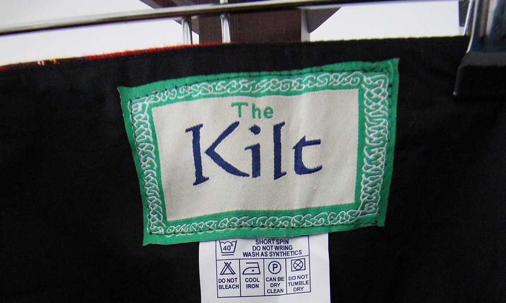 Saia kilt escocesa xadrez vermelho