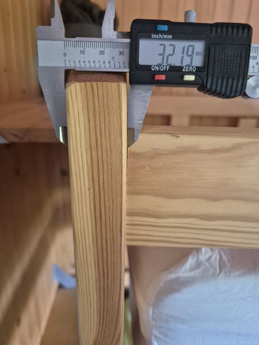 Łóżko GIGANT piętrowe drewniane 3 osobowe 200x90 + 4 materace