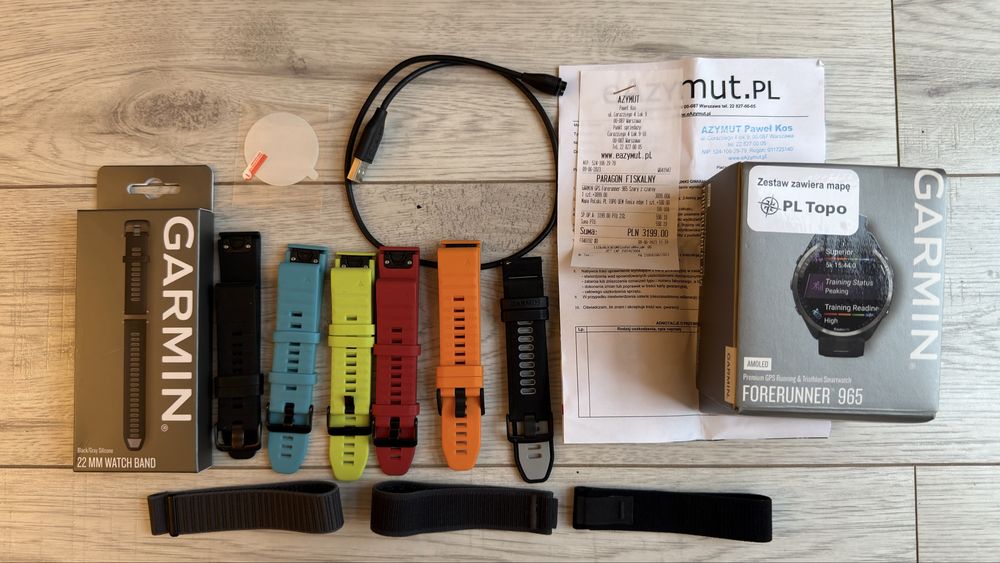 Garmin forerunner 965 zestaw!