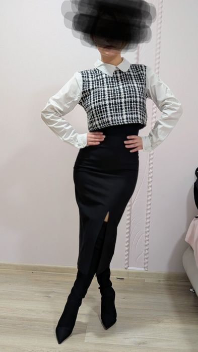 Діловий костюм спідниця олівець та сорочка