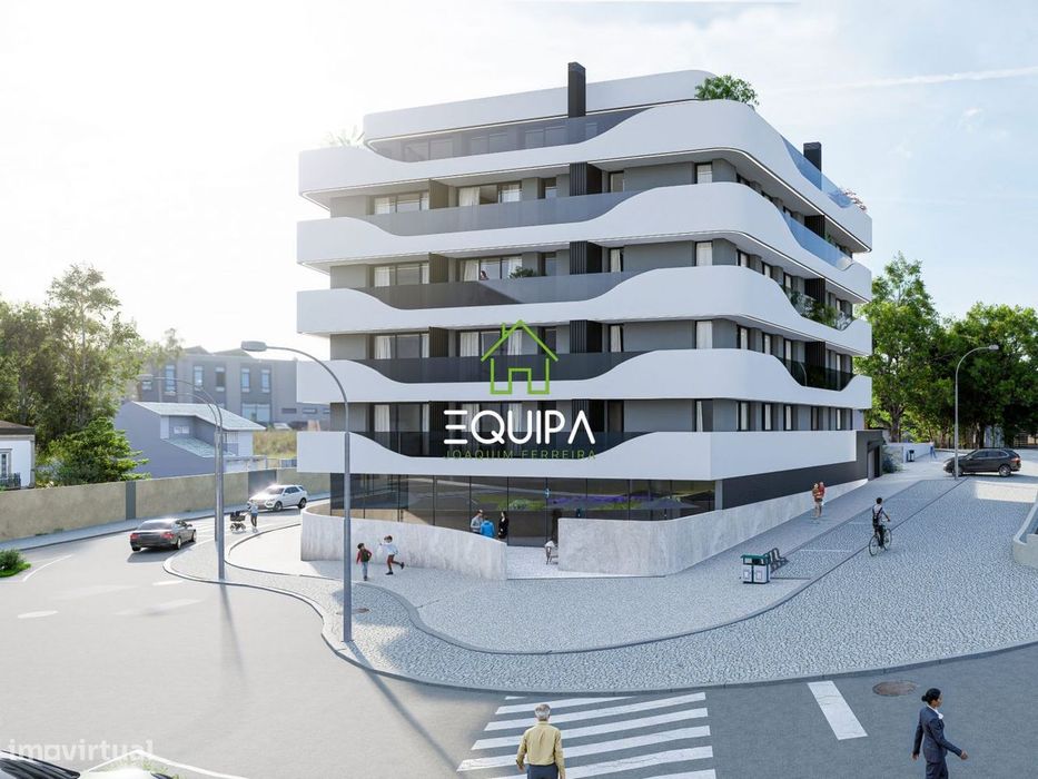 Apartamentos novos, Tipologia T-1, no centro da cidade da Trofa,  a pa