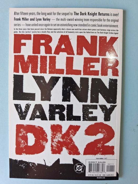 DK2 : THE DARK KNIGHT STRIKES AGAIN # 1-3 Completo Frank Miller & Lynn Varley