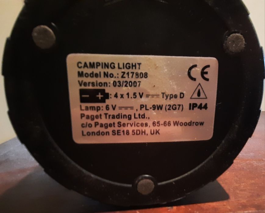 Candeeiro de campismo